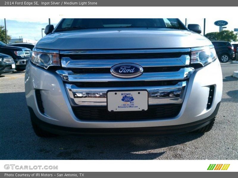 Ingot Silver / Medium Light Stone 2014 Ford Edge SE
