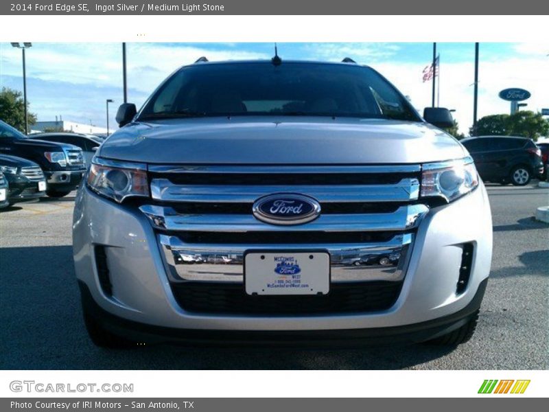Ingot Silver / Medium Light Stone 2014 Ford Edge SE