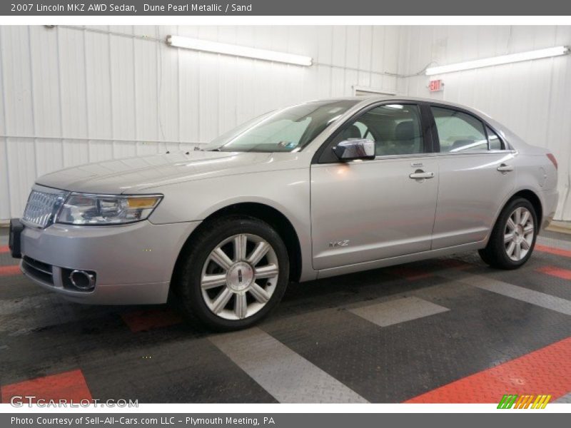 Dune Pearl Metallic / Sand 2007 Lincoln MKZ AWD Sedan