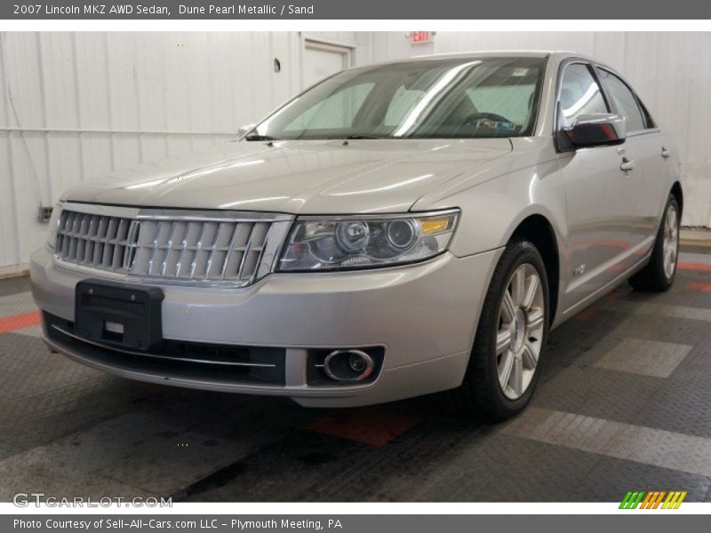 Dune Pearl Metallic / Sand 2007 Lincoln MKZ AWD Sedan