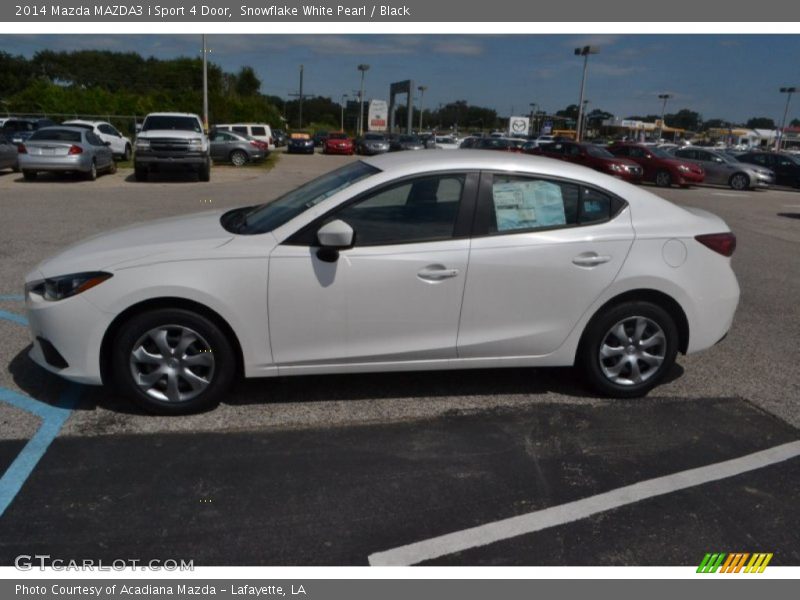  2014 MAZDA3 i Sport 4 Door Snowflake White Pearl