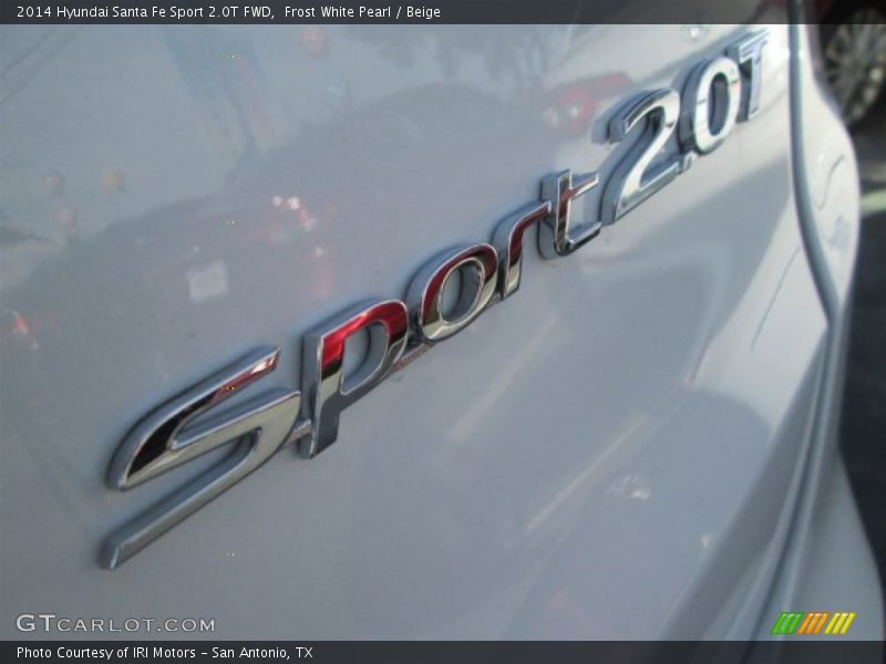 Frost White Pearl / Beige 2014 Hyundai Santa Fe Sport 2.0T FWD