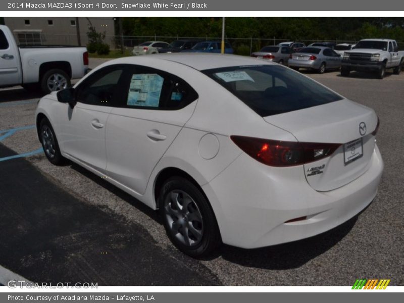 Snowflake White Pearl / Black 2014 Mazda MAZDA3 i Sport 4 Door