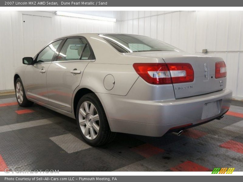 Dune Pearl Metallic / Sand 2007 Lincoln MKZ AWD Sedan