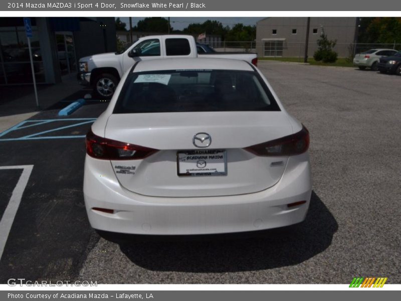Snowflake White Pearl / Black 2014 Mazda MAZDA3 i Sport 4 Door