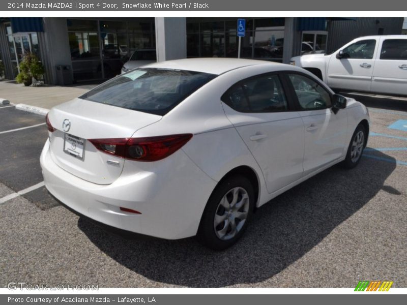 Snowflake White Pearl / Black 2014 Mazda MAZDA3 i Sport 4 Door