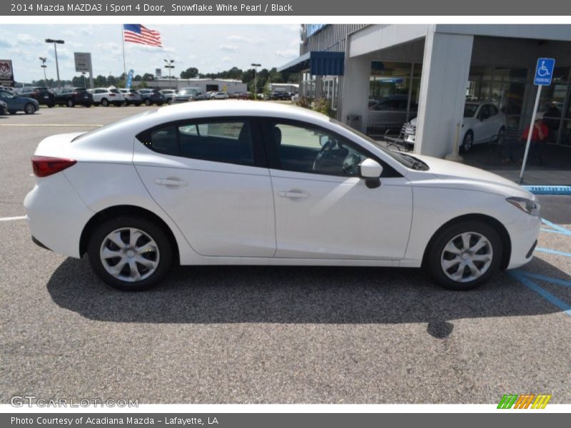 Snowflake White Pearl / Black 2014 Mazda MAZDA3 i Sport 4 Door