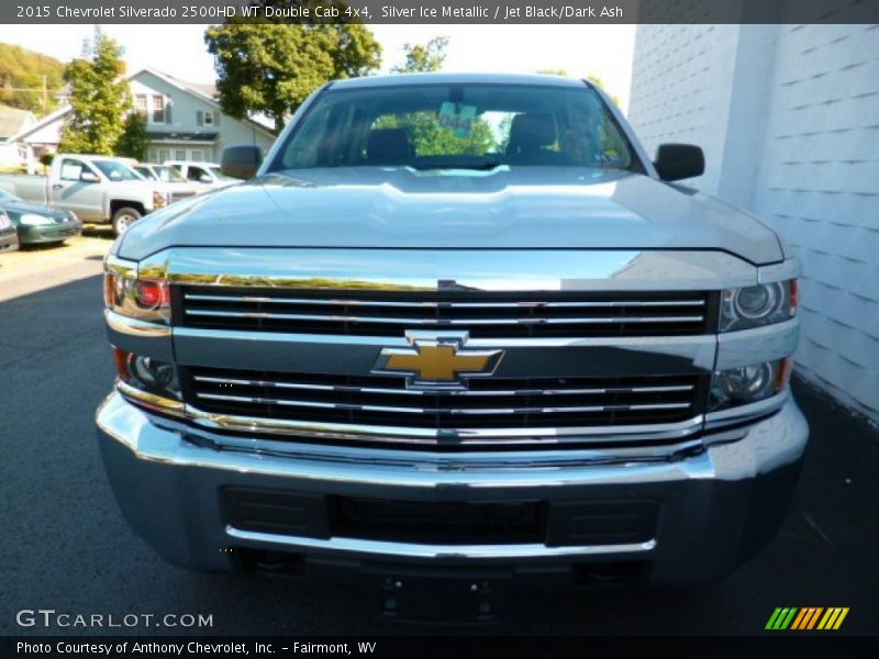 Silver Ice Metallic / Jet Black/Dark Ash 2015 Chevrolet Silverado 2500HD WT Double Cab 4x4
