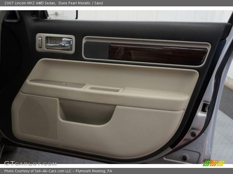 Dune Pearl Metallic / Sand 2007 Lincoln MKZ AWD Sedan