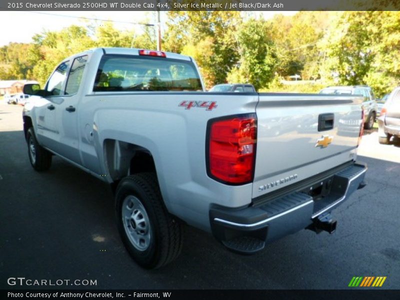 Silver Ice Metallic / Jet Black/Dark Ash 2015 Chevrolet Silverado 2500HD WT Double Cab 4x4