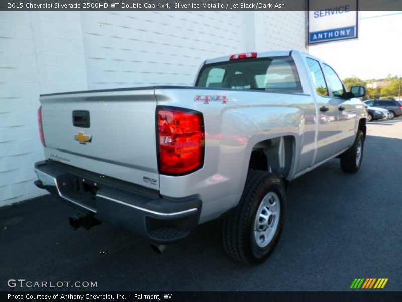 Silver Ice Metallic / Jet Black/Dark Ash 2015 Chevrolet Silverado 2500HD WT Double Cab 4x4