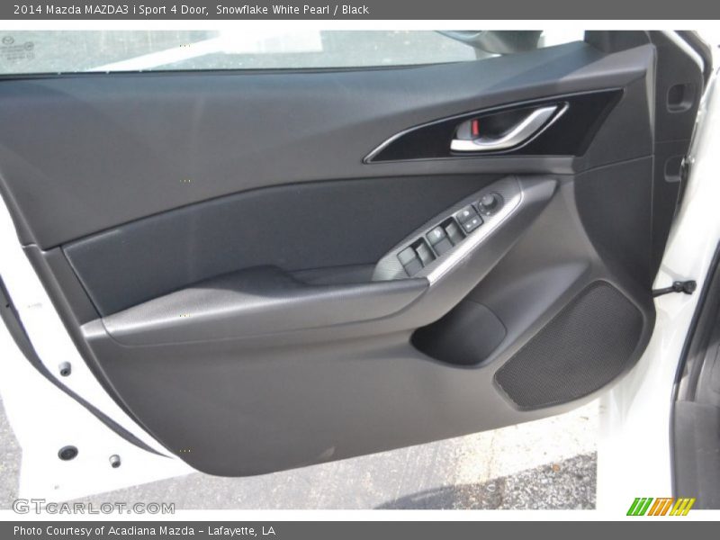 Snowflake White Pearl / Black 2014 Mazda MAZDA3 i Sport 4 Door