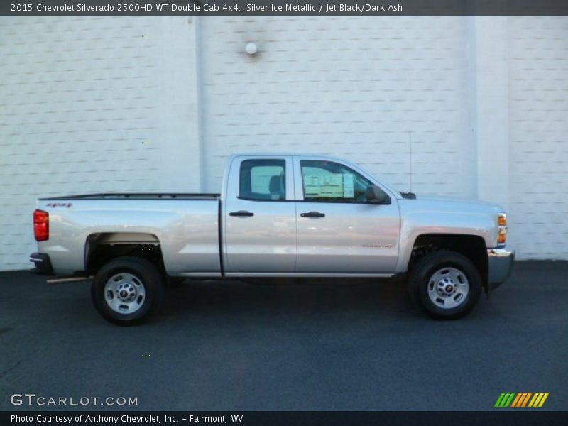 Silver Ice Metallic / Jet Black/Dark Ash 2015 Chevrolet Silverado 2500HD WT Double Cab 4x4