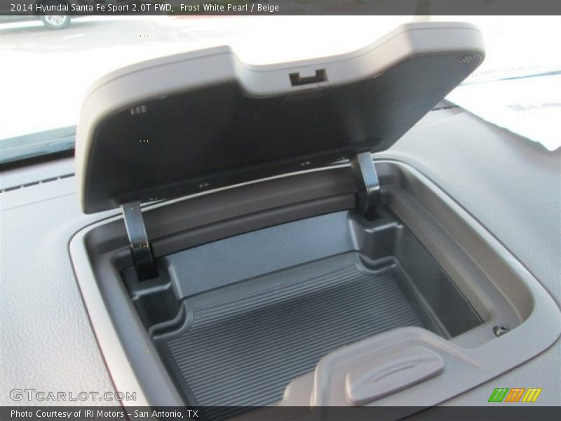 Frost White Pearl / Beige 2014 Hyundai Santa Fe Sport 2.0T FWD