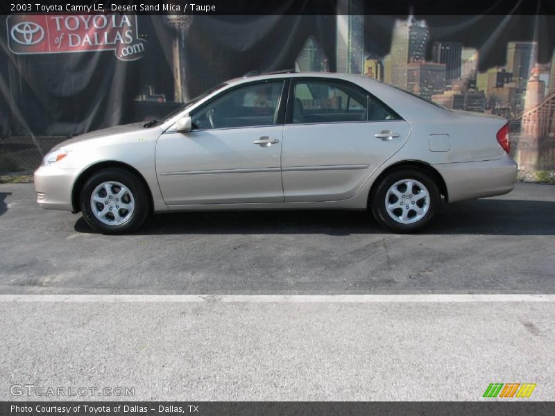 Desert Sand Mica / Taupe 2003 Toyota Camry LE