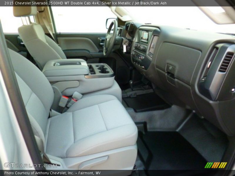 Silver Ice Metallic / Jet Black/Dark Ash 2015 Chevrolet Silverado 2500HD WT Double Cab 4x4