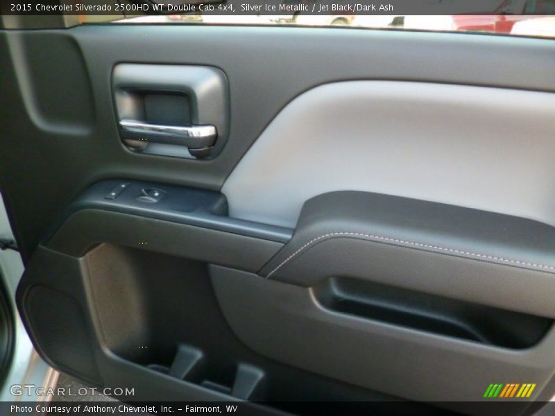 Silver Ice Metallic / Jet Black/Dark Ash 2015 Chevrolet Silverado 2500HD WT Double Cab 4x4