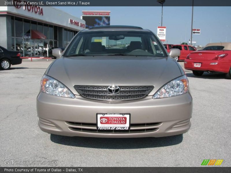 Desert Sand Mica / Taupe 2003 Toyota Camry LE