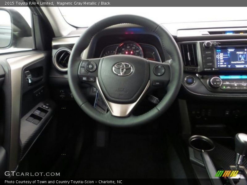 Magnetic Gray Metallic / Black 2015 Toyota RAV4 Limited