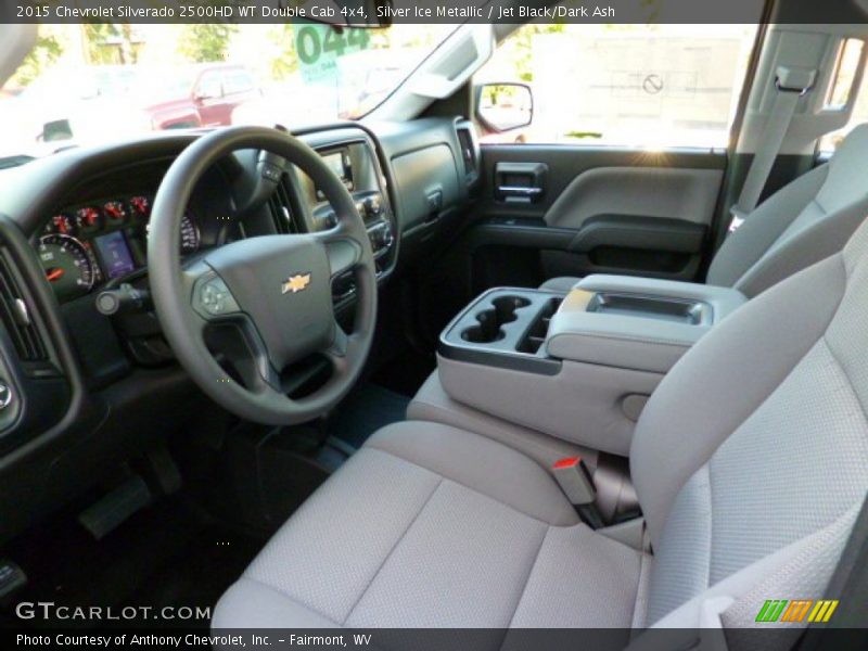 Silver Ice Metallic / Jet Black/Dark Ash 2015 Chevrolet Silverado 2500HD WT Double Cab 4x4