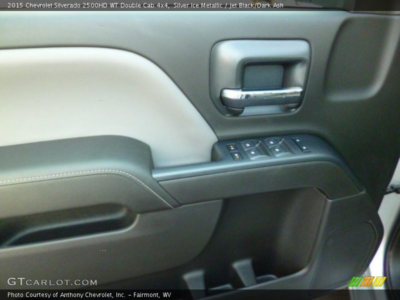 Silver Ice Metallic / Jet Black/Dark Ash 2015 Chevrolet Silverado 2500HD WT Double Cab 4x4