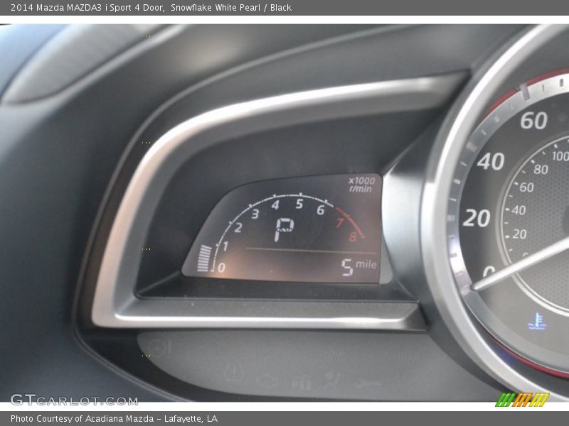 Snowflake White Pearl / Black 2014 Mazda MAZDA3 i Sport 4 Door