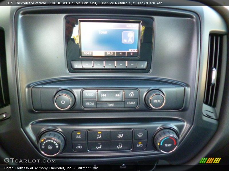 Silver Ice Metallic / Jet Black/Dark Ash 2015 Chevrolet Silverado 2500HD WT Double Cab 4x4