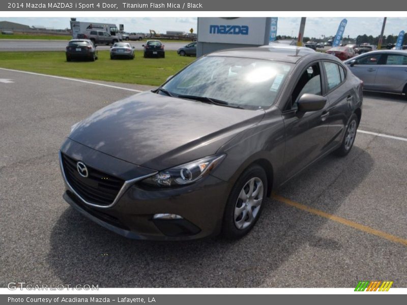 Titanium Flash Mica / Black 2014 Mazda MAZDA3 i Sport 4 Door