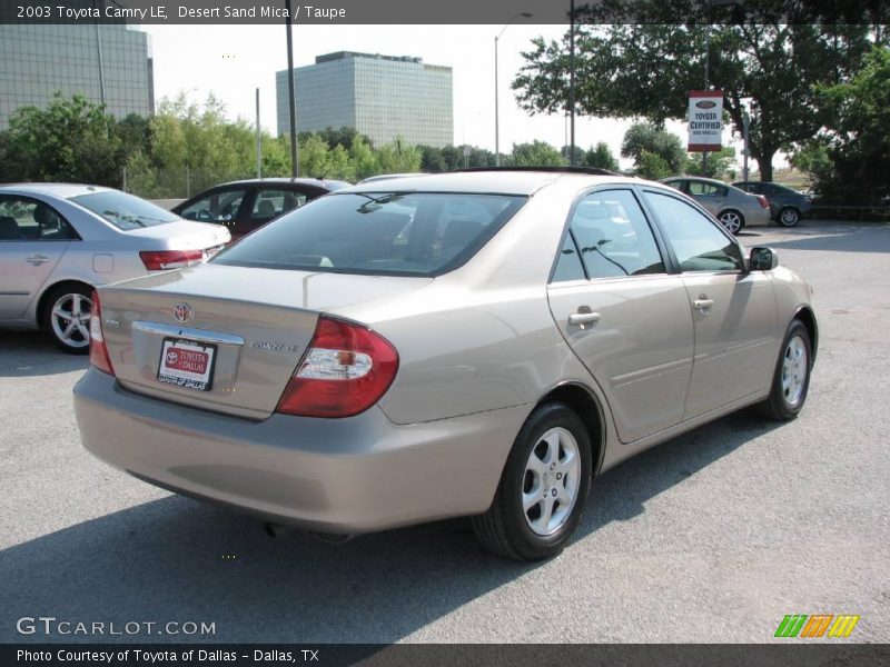 Desert Sand Mica / Taupe 2003 Toyota Camry LE