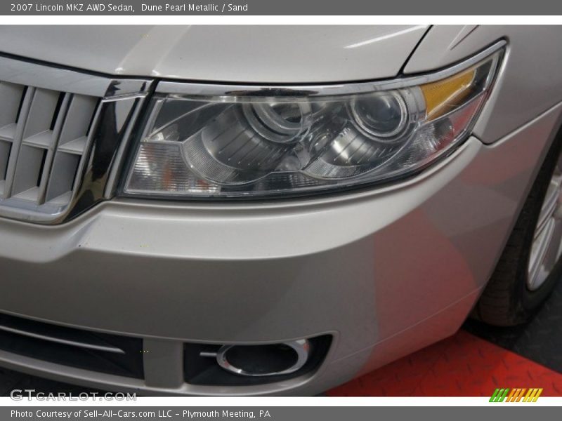 Dune Pearl Metallic / Sand 2007 Lincoln MKZ AWD Sedan