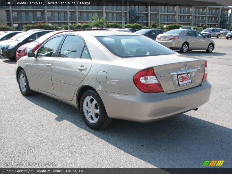 Desert Sand Mica / Taupe 2003 Toyota Camry LE
