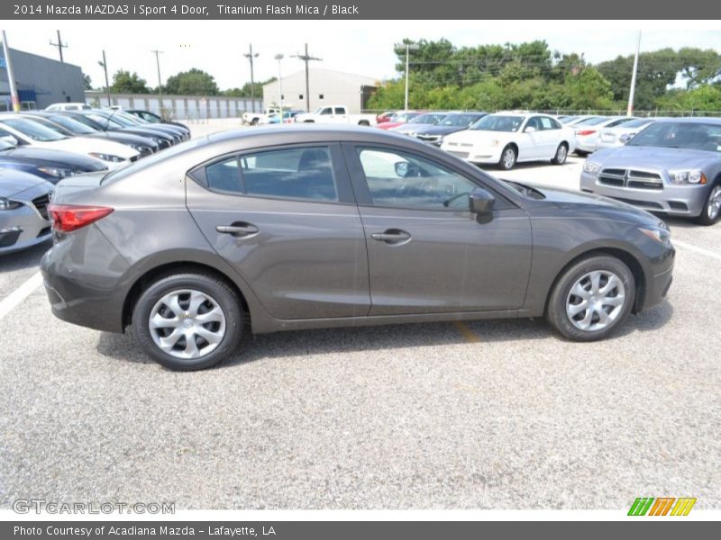 Titanium Flash Mica / Black 2014 Mazda MAZDA3 i Sport 4 Door