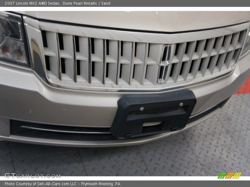 Dune Pearl Metallic / Sand 2007 Lincoln MKZ AWD Sedan