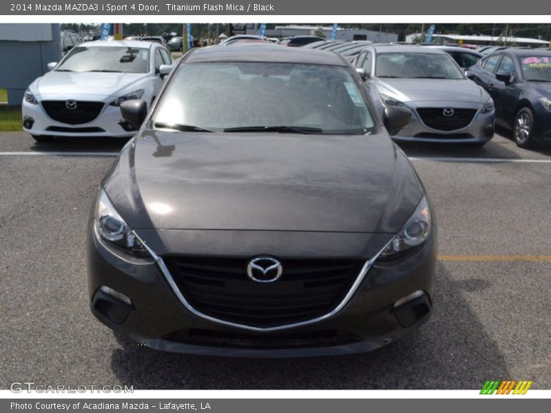 Titanium Flash Mica / Black 2014 Mazda MAZDA3 i Sport 4 Door