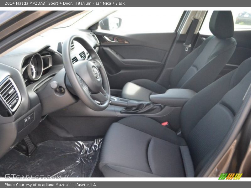 Titanium Flash Mica / Black 2014 Mazda MAZDA3 i Sport 4 Door