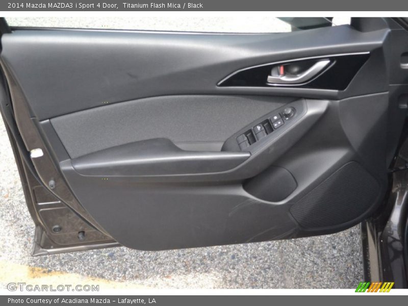 Titanium Flash Mica / Black 2014 Mazda MAZDA3 i Sport 4 Door