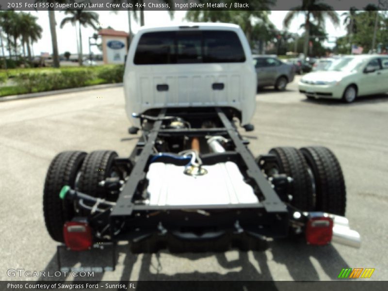 Ingot Silver Metallic / Black 2015 Ford F550 Super Duty Lariat Crew Cab 4x4 Chassis