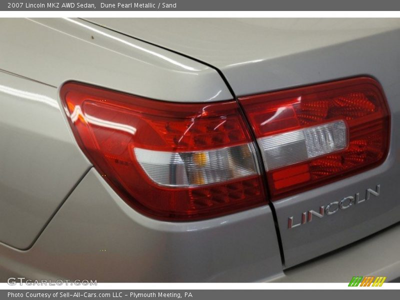 Dune Pearl Metallic / Sand 2007 Lincoln MKZ AWD Sedan