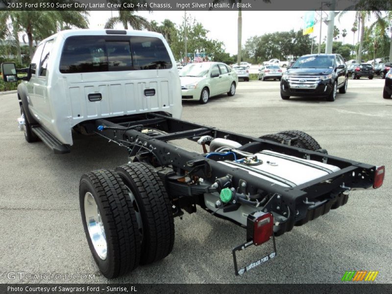 2015 F550 Super Duty Lariat Crew Cab 4x4 Chassis Ingot Silver Metallic