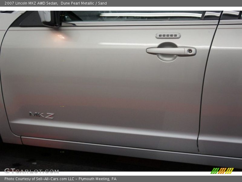 Dune Pearl Metallic / Sand 2007 Lincoln MKZ AWD Sedan