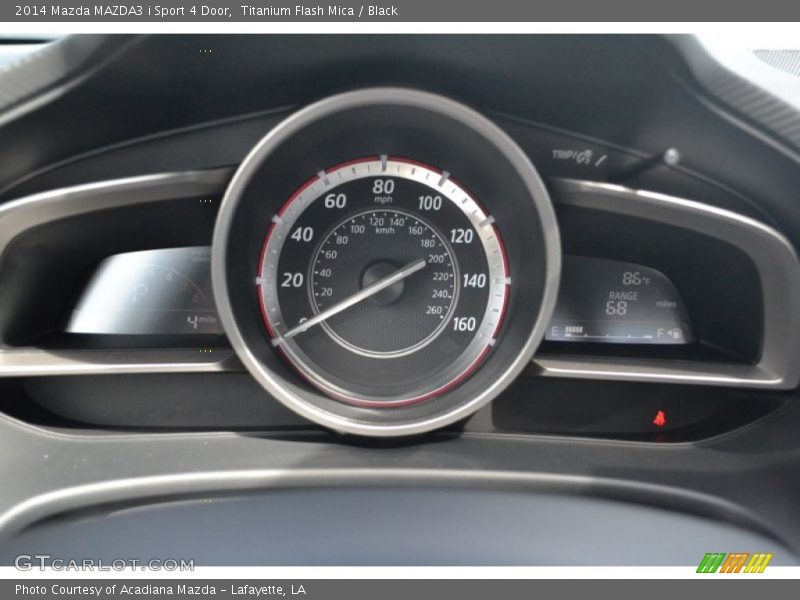 Titanium Flash Mica / Black 2014 Mazda MAZDA3 i Sport 4 Door
