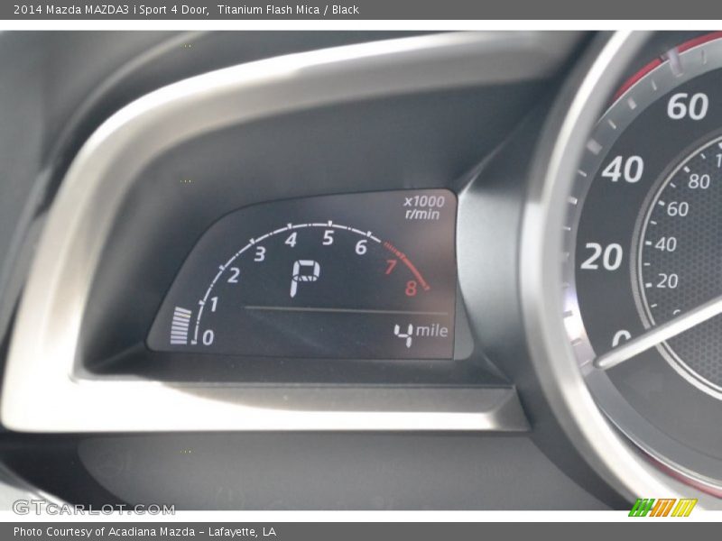 Titanium Flash Mica / Black 2014 Mazda MAZDA3 i Sport 4 Door
