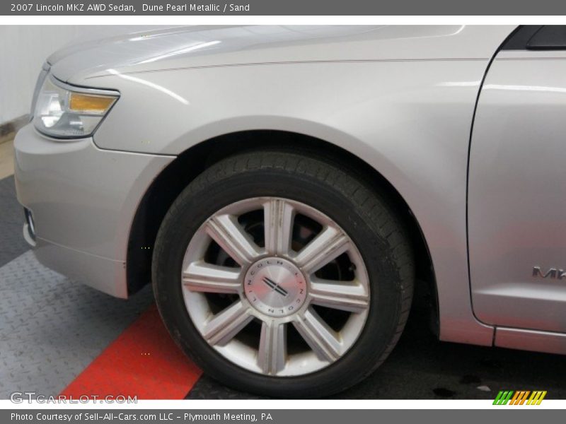 Dune Pearl Metallic / Sand 2007 Lincoln MKZ AWD Sedan