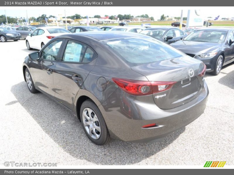 Meteor Gray Mica / Black 2014 Mazda MAZDA3 i Sport 4 Door