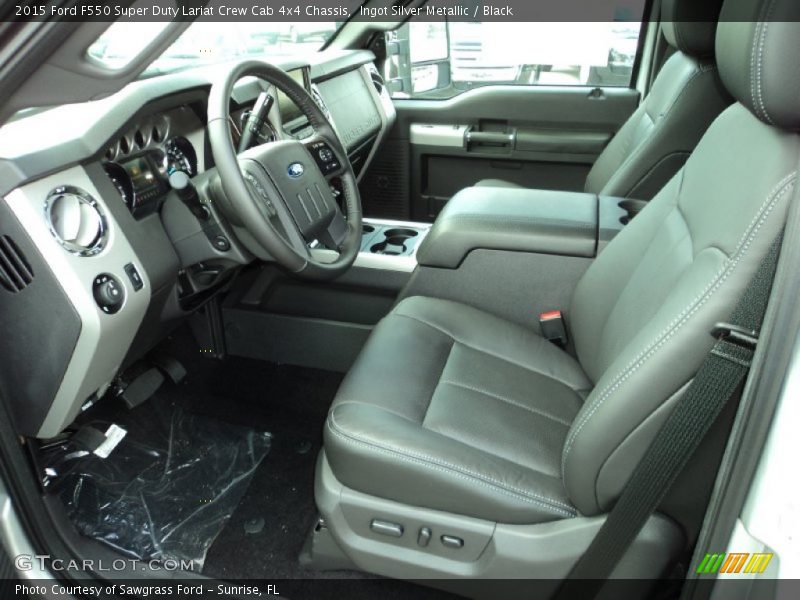  2015 F550 Super Duty Lariat Crew Cab 4x4 Chassis Black Interior