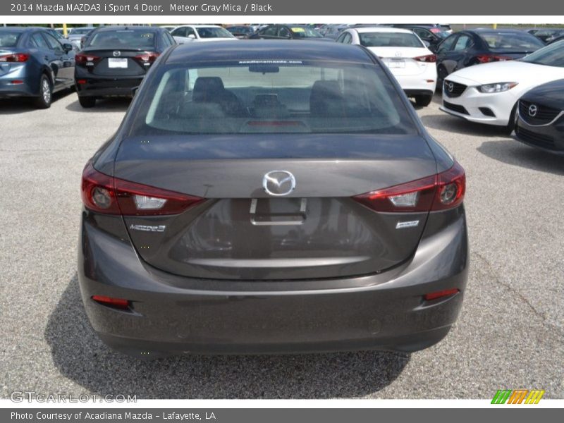 Meteor Gray Mica / Black 2014 Mazda MAZDA3 i Sport 4 Door