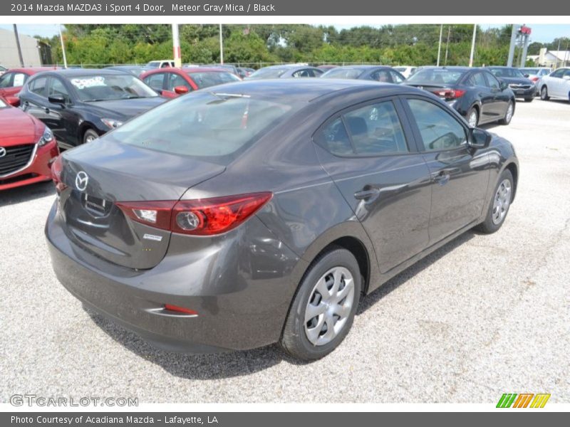 Meteor Gray Mica / Black 2014 Mazda MAZDA3 i Sport 4 Door