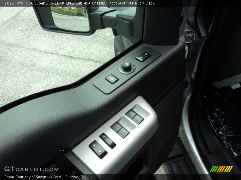 Ingot Silver Metallic / Black 2015 Ford F550 Super Duty Lariat Crew Cab 4x4 Chassis