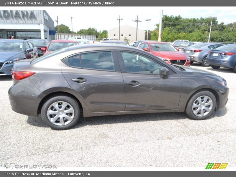 Meteor Gray Mica / Black 2014 Mazda MAZDA3 i Sport 4 Door