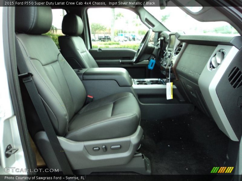 Front Seat of 2015 F550 Super Duty Lariat Crew Cab 4x4 Chassis